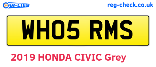 WH05RMS are the vehicle registration plates.