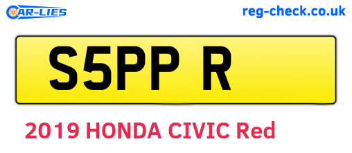 S5PPR are the vehicle registration plates.