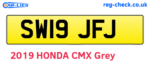 SW19JFJ are the vehicle registration plates.