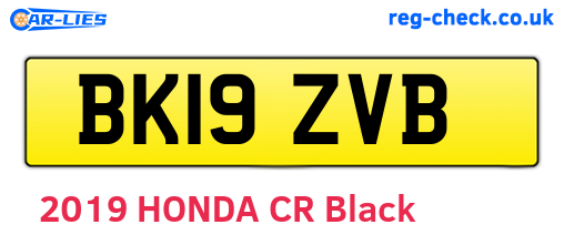 BK19ZVB are the vehicle registration plates.