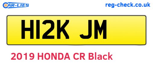 H12KJM are the vehicle registration plates.
