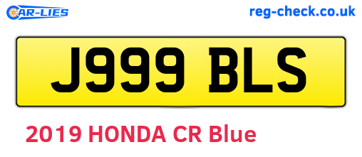 J999BLS are the vehicle registration plates.
