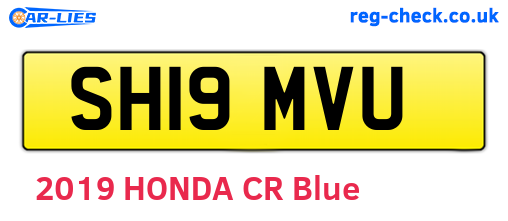 SH19MVU are the vehicle registration plates.