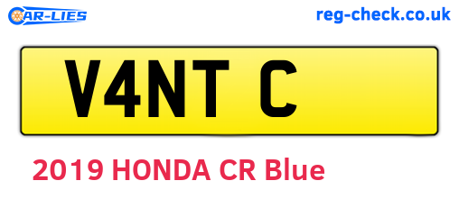 V4NTC are the vehicle registration plates.