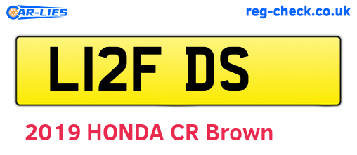 L12FDS are the vehicle registration plates.