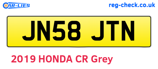 JN58JTN are the vehicle registration plates.
