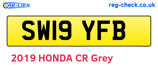 SW19YFB are the vehicle registration plates.