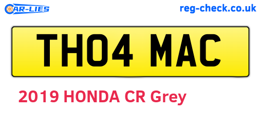 TH04MAC are the vehicle registration plates.