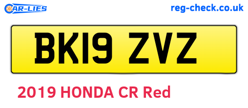 BK19ZVZ are the vehicle registration plates.
