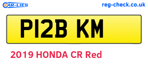 P12BKM are the vehicle registration plates.