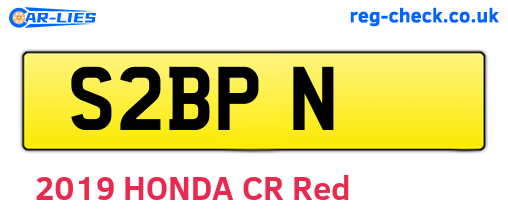 S2BPN are the vehicle registration plates.