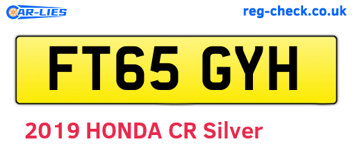 FT65GYH are the vehicle registration plates.