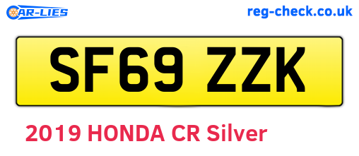 SF69ZZK are the vehicle registration plates.