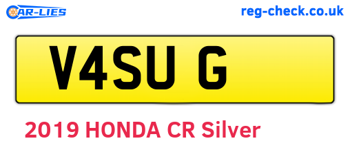V4SUG are the vehicle registration plates.