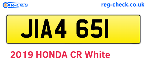 JIA4651 are the vehicle registration plates.