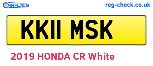 KK11MSK are the vehicle registration plates.