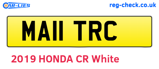 MA11TRC are the vehicle registration plates.