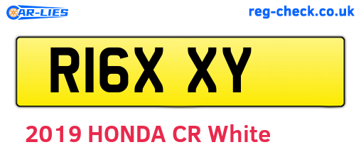 R16XXY are the vehicle registration plates.