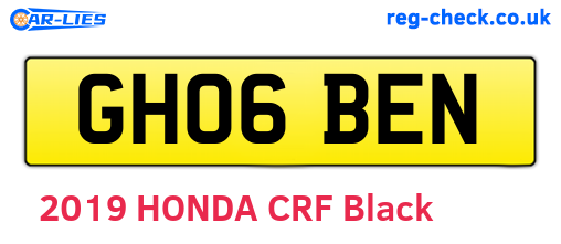 GH06BEN are the vehicle registration plates.