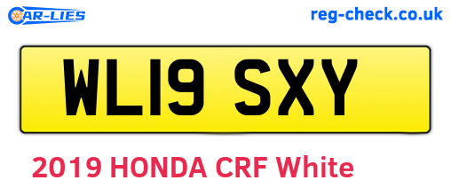 WL19SXY are the vehicle registration plates.