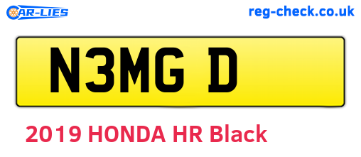 N3MGD are the vehicle registration plates.