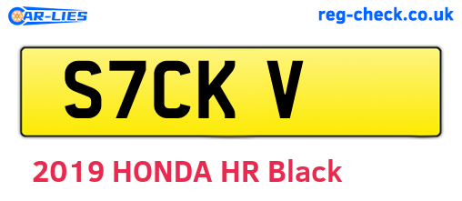 S7CKV are the vehicle registration plates.