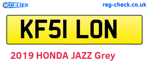 KF51LON are the vehicle registration plates.