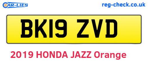 BK19ZVD are the vehicle registration plates.