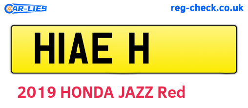 H1AEH are the vehicle registration plates.