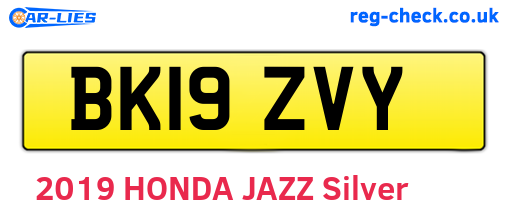 BK19ZVY are the vehicle registration plates.