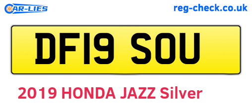 DF19SOU are the vehicle registration plates.