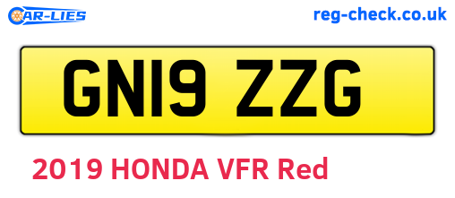 GN19ZZG are the vehicle registration plates.