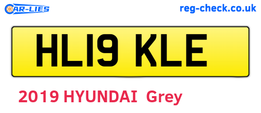 HL19KLE are the vehicle registration plates.