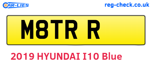 M8TRR are the vehicle registration plates.