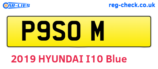 P9SOM are the vehicle registration plates.