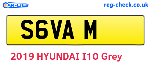 S6VAM are the vehicle registration plates.
