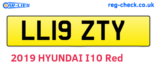 LL19ZTY are the vehicle registration plates.