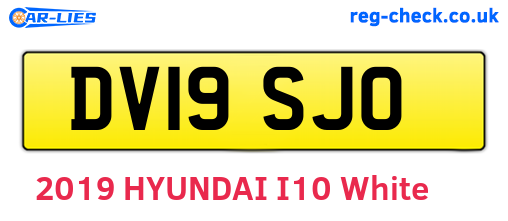 DV19SJO are the vehicle registration plates.
