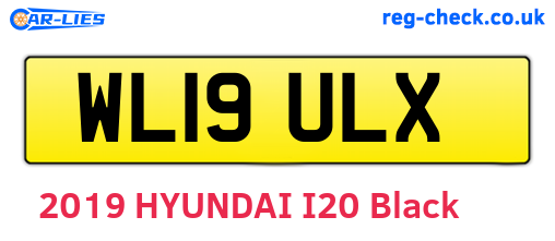 WL19ULX are the vehicle registration plates.