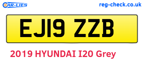 EJ19ZZB are the vehicle registration plates.