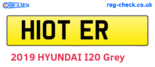 H10TER are the vehicle registration plates.