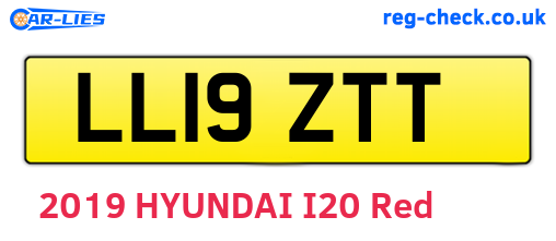 LL19ZTT are the vehicle registration plates.