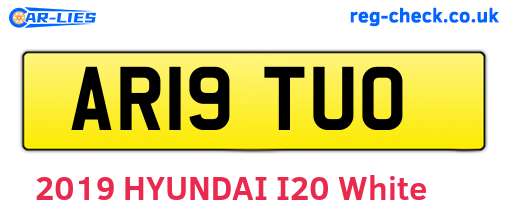 AR19TUO are the vehicle registration plates.