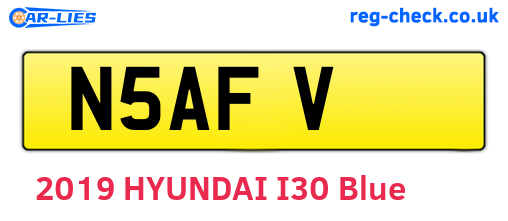 N5AFV are the vehicle registration plates.