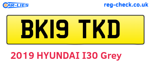 BK19TKD are the vehicle registration plates.