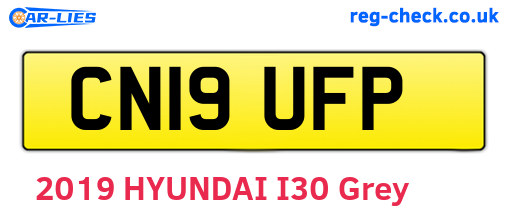 CN19UFP are the vehicle registration plates.