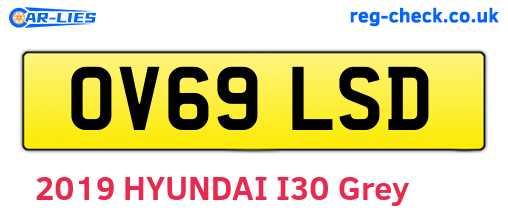 OV69LSD are the vehicle registration plates.