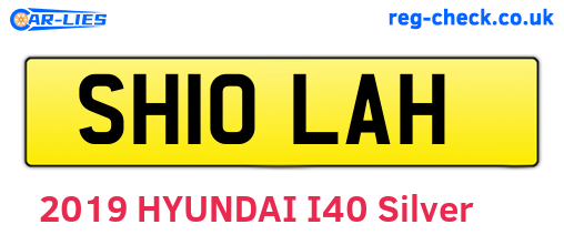 SH10LAH are the vehicle registration plates.