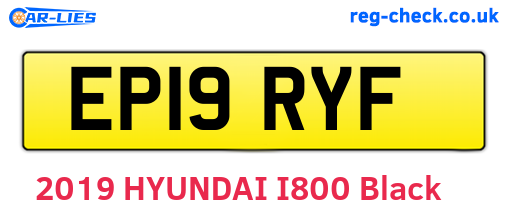 EP19RYF are the vehicle registration plates.