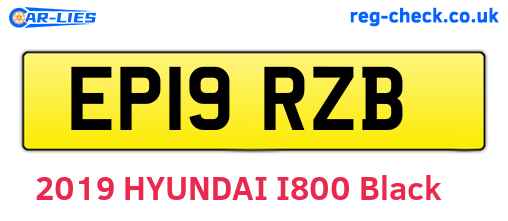 EP19RZB are the vehicle registration plates.